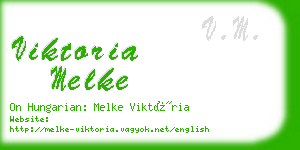 viktoria melke business card